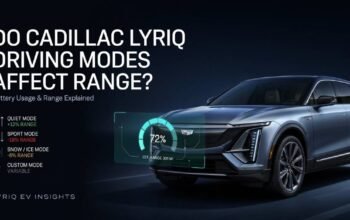 do the driving modes in cadillac lyriq offer different ranges or battery usages?